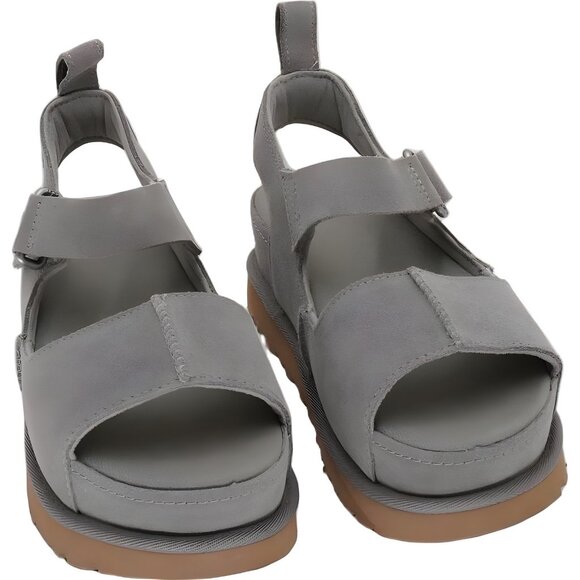 UGG Goldenstar Hi Slide Double Strap Smoke Plume Gray Sandals US 5.5M EU 36.5 - Picture 1 of 6